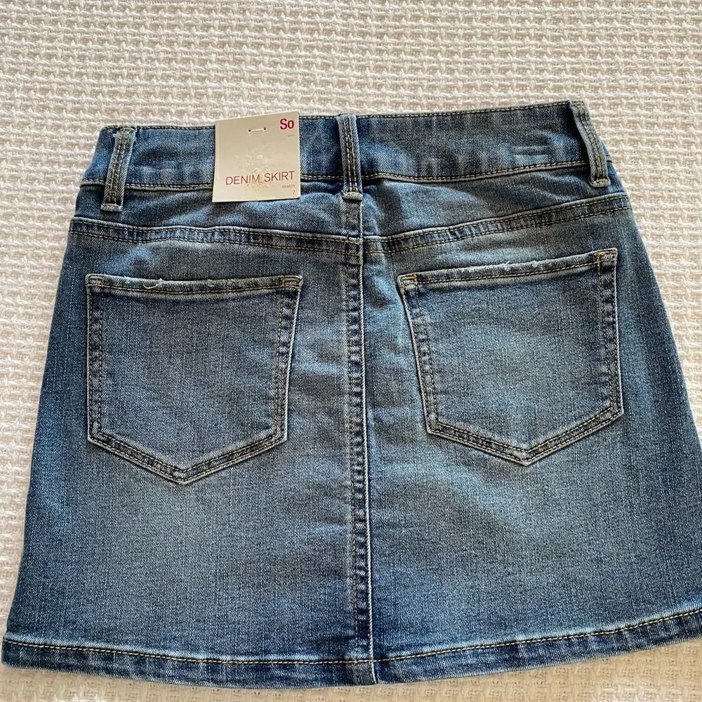 SO GIRLS Denim Stretch Skirt Size 8